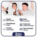 Ver imagem 5 de Cama Box Baú Casal Sintético + Colchão Anjos Black Graphite Molas Ensacadas 138x188x64cm Preto