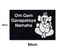 Ver imagem 2 de Tapete Capacho Decorativo Ganesha Ganapataye Mantra 60x40