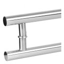 Ver imagem 1 de Puxador Porta Pivotante Madeira/vidro Alumínio Tubular 60cm