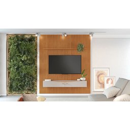 Painel Riso Candian 240x207cm com Nicho Jcm Movelaria - 1 Painel Riso Candian 240x207cm com Nicho Jcm Movelaria - 1