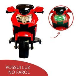 Mini Moto Eletrica 6v Vermelho - Importway - 4