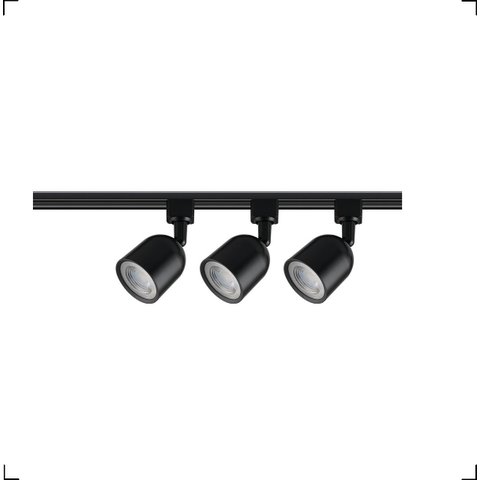 Spot Trilho Blumenau Preto 15w com 3 Spot 6500k Blumenau Iluminação Spot Trilho Led