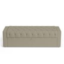 Ver imagem 3 de Calçadeira Báu Casal Padrão Atena 140cm Capitonê Veludo Bege - Desk Design