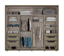 Ver imagem 5 de Guarda-Roupa Casal Cavic 100%MDF 2 Portas Deslizantes 6 Gavetas Duna/Off White Henn