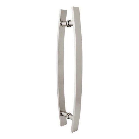 Puxador Porta Madeira/vidro Alumínio Chato Curvo 60cm