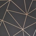 Ver imagem 3 de PAPEL DE PAREDE IMPORTADO GEOMETRICO CINZA ESCURO C/ COBRE