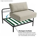 Ver imagem 6 de Sofá Modular Industrial com Braço Direito Basileia 120cm Yescasa Veludo Tx Bege Castor