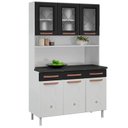 Ver imagem 3 de Armário de Cozinha Compacta 120cm Portas de Vidro Mirage New Telasul