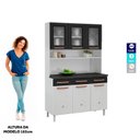 Ver imagem 2 de Armário de Cozinha Compacta 120cm Portas de Vidro Mirage New Telasul