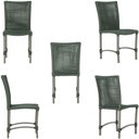 Ver imagem 5 de Mesa Ascoli 120 Cm com 6 Cadeiras Cannes de Alumínio, Pintura Fendi e Trama Tela de Corda Náutica