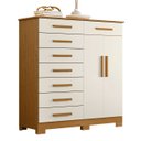 Ver imagem 1 de Cômoda para Quarto 2 Portas 125cm Verona Off/cinamomo - Albatroz