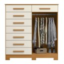 Ver imagem 5 de Cômoda para Quarto 2 Portas 125cm Verona Off/cinamomo - Albatroz