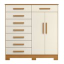 Ver imagem 6 de Cômoda para Quarto 2 Portas 125cm Verona Off/cinamomo - Albatroz