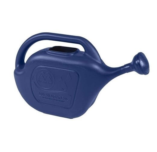 Regador Para Jardinagem Plastico 5 Litros Azul Metasul:Azul - 1