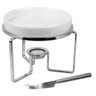 Rechaud para Queijo Brie em Cerâmica com Faca em Aço Inox D16xa11,5cm Fracalanza - 2