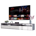 Ver imagem 1 de Rack Suspenso para TV Life 1.36 Off White com Cinza - MóveisAqui