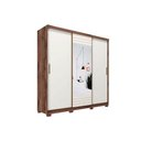 Ver imagem 4 de Guarda Roupa Casal 3 Portas de Correr e 4 Gavetas C- Espelho Búzios Branco