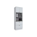Ver imagem 1 de Módulo Cozinha Henn Americana Paneleiro 2 Portas e 2 Gavetas (2 Fornos) Branco
