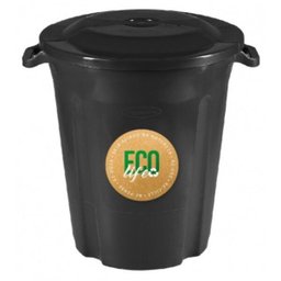 CESTO LIXEIRA BASCULANTE CONTAINER DE LIXO PLASTICO ECOLOGICA COLETA SELETIVA 35 LITROS RENDONDA COM - 1