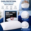 Ver imagem 3 de Capa Protetora Travesseiro Impermeavel 70x50cm Fronha Lavavel com Ziper Protege de Sujeira Liquidos