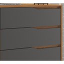 Ver imagem 7 de Conjunto Guarda-Roupa Atore e Cômoda Atria Amendola Grafito Demartez