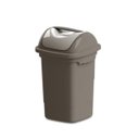 Ver imagem 1 de LIXEIRA PLASTICA COM TAMPA BASCULANTE CESTO DE LIXO 14 LITROS CONTAINER PARA CASA COZINHA BANHEIRO D