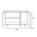 Ver imagem 4 de Aparador Buffet Quartzo Cinamomo/off-white - Bechara