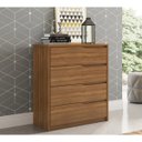 Ver imagem 4 de Cômoda 04 Gavetas Corrediças Telescopicas Atria Amendola Demartez