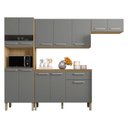 Ver imagem 2 de Kit Cozinha Ambiente Versalhes 4 Peças Freijó Gris - Kits Paraná