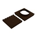 Ver imagem 5 de Kit 2 Ralo Invisível Rebaixado Caixa Sifonada Marrom 18cm