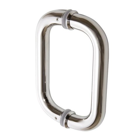 Puxador Duplo Df 909-Inox 202 - Polido - 30 Cm