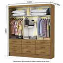 Ver imagem 5 de Guarda-roupa Sevilha 3 Portas 9 Gavetas Carioca Móveis