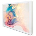 Ver imagem 1 de Quadro Decorativo Caixa Abstrato Aquarela Luxo Tacolado Moldura Caixa 3cm Branca sem Vidro 20 X 30cm