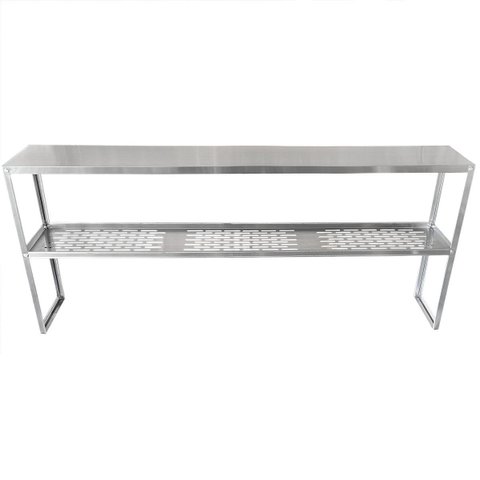 Prateleira de Apoio em Aço Inox 100 x 30 x 75 com 1 Plano Liso e Escorredor