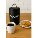 Ver imagem 1 de Pote Lata de Mantimentos Industrial Cookies - Linha Dom:preto