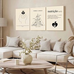 Kit 3 Quadro Decorativo Nutrição Consultório Nutricionista 28x20cm - 2