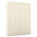 Ver imagem 2 de Jogo de Quarto Infantil Tutto New Guarda Roupa 4 Portas e Berço Off White com Capitonê - Matic Mó