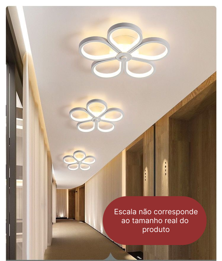 Luminária de Teto Plafon Led Moderna Lustre para Corredor Sala Quarto Alta Qualidade - 3