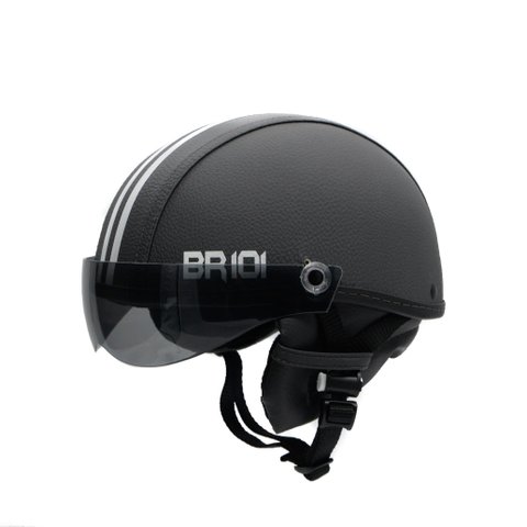 Capacete Coquinho Scooter Elétrica Bike Grafite Viseira