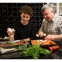 Ver imagem 2 de Saleiro Pimenteiro Porta Sal Dispenser Vidro Tampa Inox 100g Mesa Servir Pote Dispenser Temperos