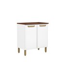 Ver imagem 1 de Balcão de Aço para Cooktop 2 Portas Branco Bella Bertolini