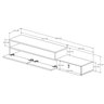 Rack Suspenso Lion Pequeno Painel Parede Quarto Estante Tv:branco - 5