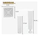 Ver imagem 5 de Kit 6 Pé Plástico Regulável Branco de Móveis Balcão Cozinha