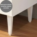 Ver imagem 4 de Kit 6 Pé Plástico Regulável Branco de Móveis Balcão Cozinha