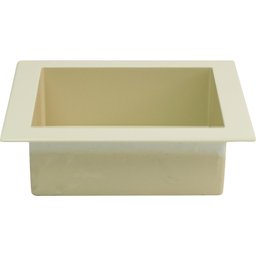 Nicho Banheiro Embutir de Mármore Sintético Bege 30x30 Quanta Compositos Nicho de embutir 30x30 sem  - 3