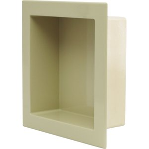 Nicho Banheiro Embutir de Mármore Sintético Bege 30x30 Quanta Compositos Nicho de embutir 30x30 sem 