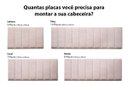 Ver imagem 3 de Placa Cabeceira Modulada Adesiva Estofada 20cm x 60cm Unidade - Veludo Nude