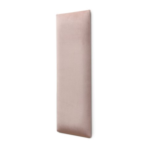 Placa Cabeceira Modulada Adesiva Estofada 20cm x 60cm Unidade - Veludo Nude