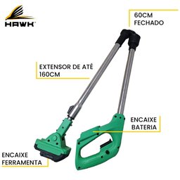 Cabo Extensor Hawk 1.6m Compatível com Mini Motosserra 550w - 2