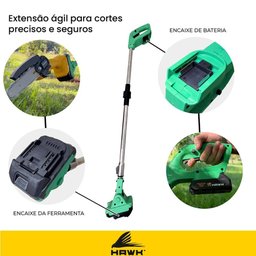 Cabo Extensor Hawk 1.6m Compatível com Mini Motosserra 550w - 5